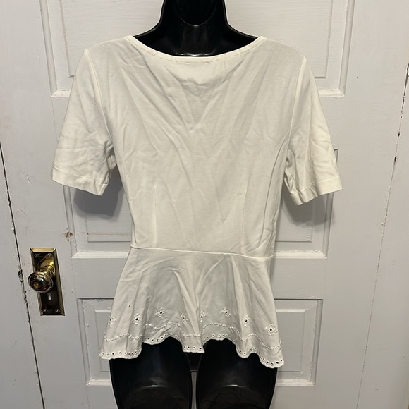 White Loft Blouse w/ Detail - Picture 4 of 6